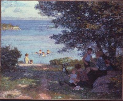 Veden äärellä (öljy kankaalle) tekijältä Edward Henry Potthast