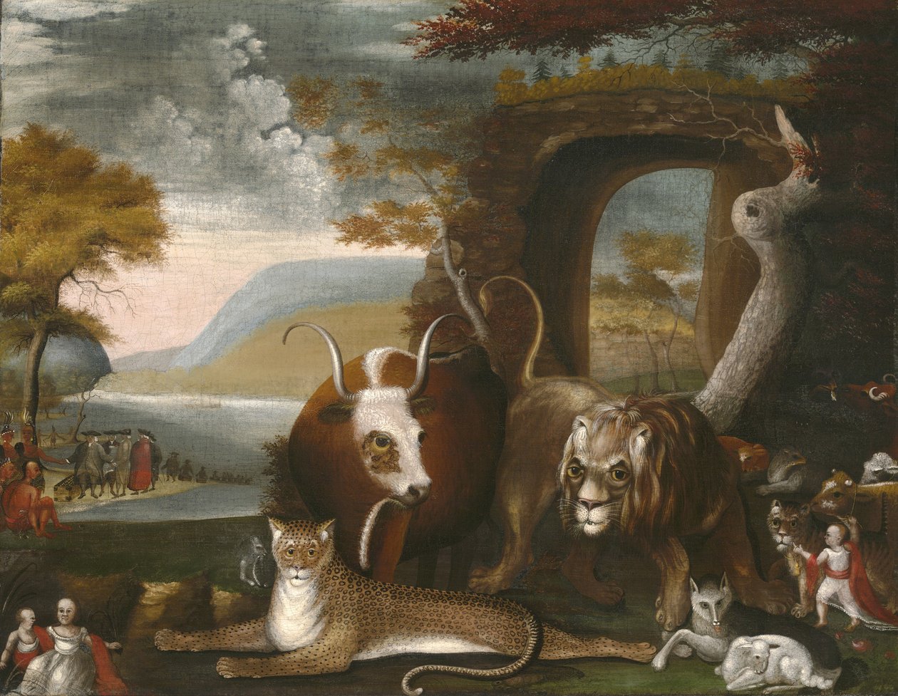 Rauhanomainen valtakunta ja Pennin sopimus, 1845 tekijältä Edward Hicks