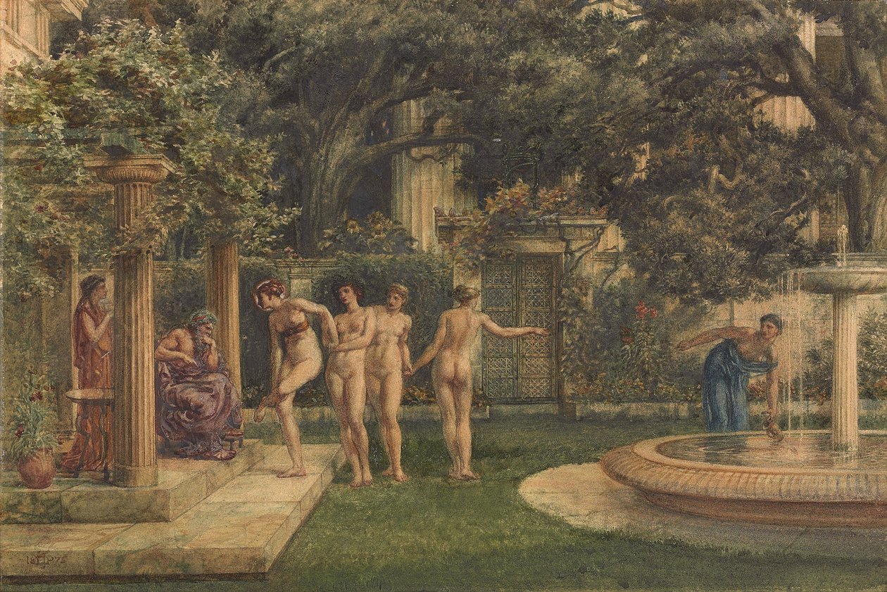 Vierailu Aesculapiukselle, 1875 tekijältä Edward John Poynter