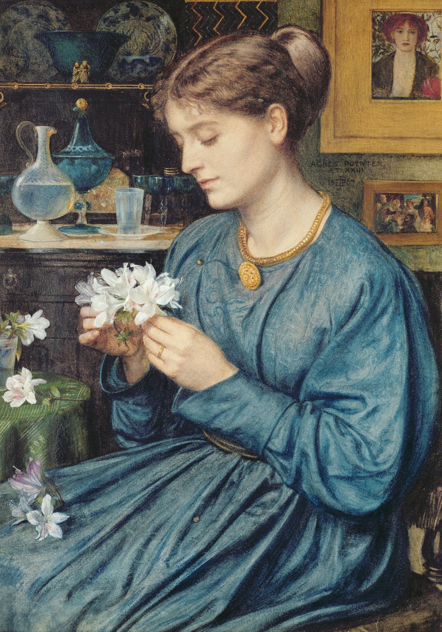 Agnes Poynterin muotokuva, 1867 tekijältä Edward John Poynter