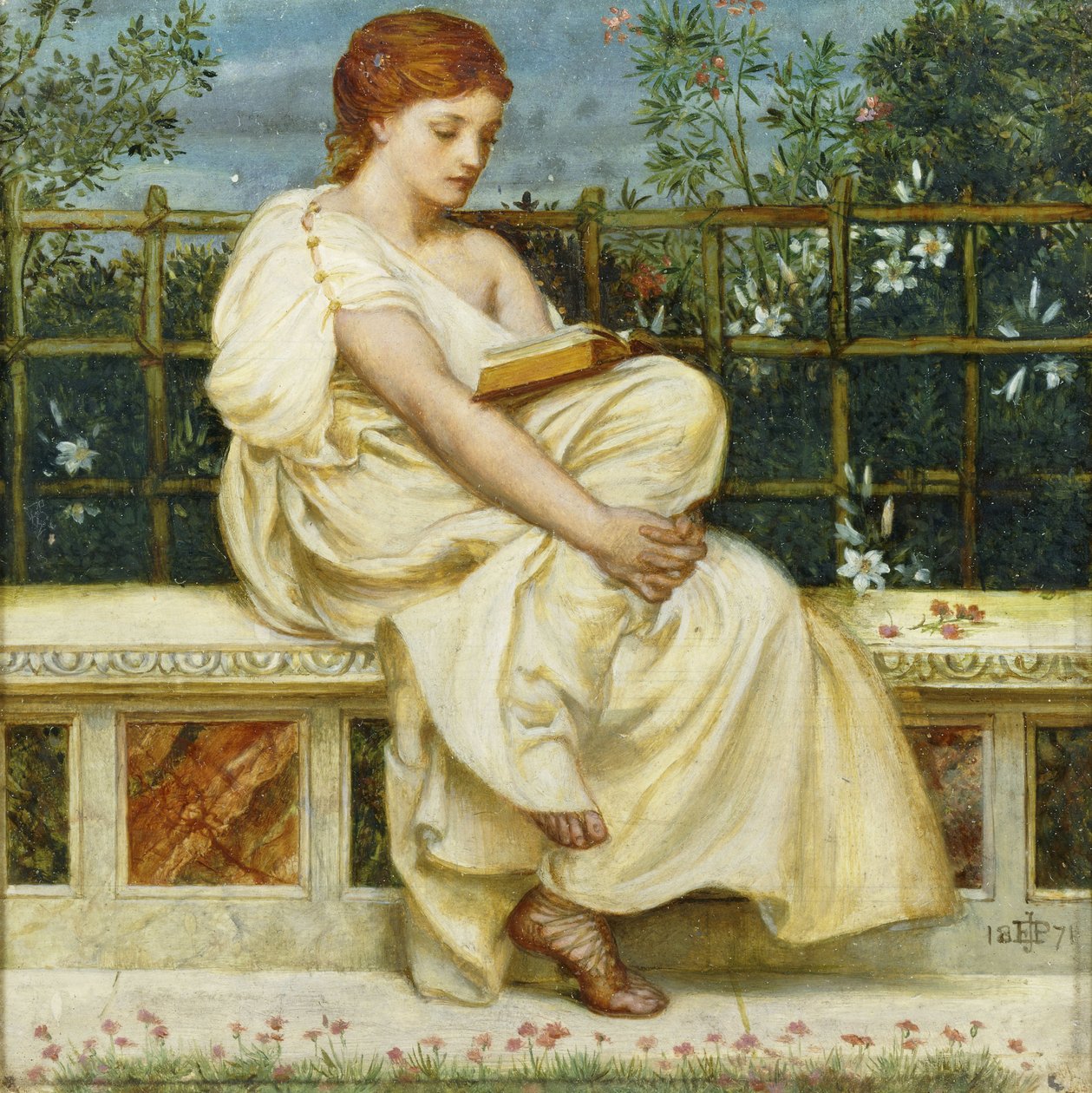 Lukeminen, 1871 tekijältä Edward John Poynter