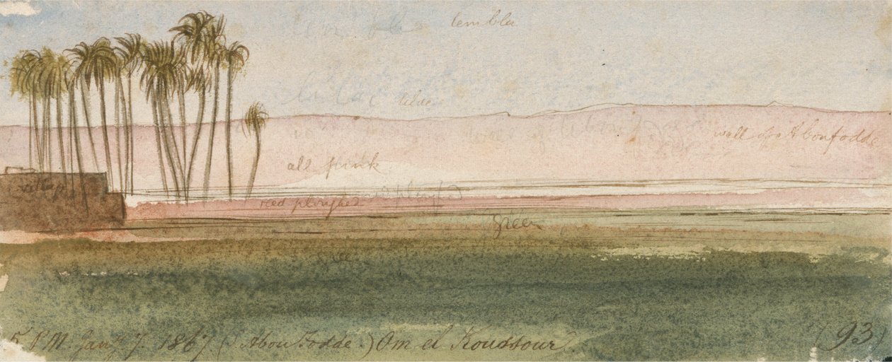 (Sheikh Abu Fodde) Om el Koussour tekijältä Edward Lear