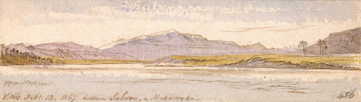 Sabooa  Maharrakan välissä. tekijältä Edward Lear