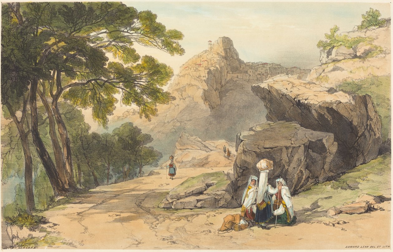 Cervara. tekijältä Edward Lear