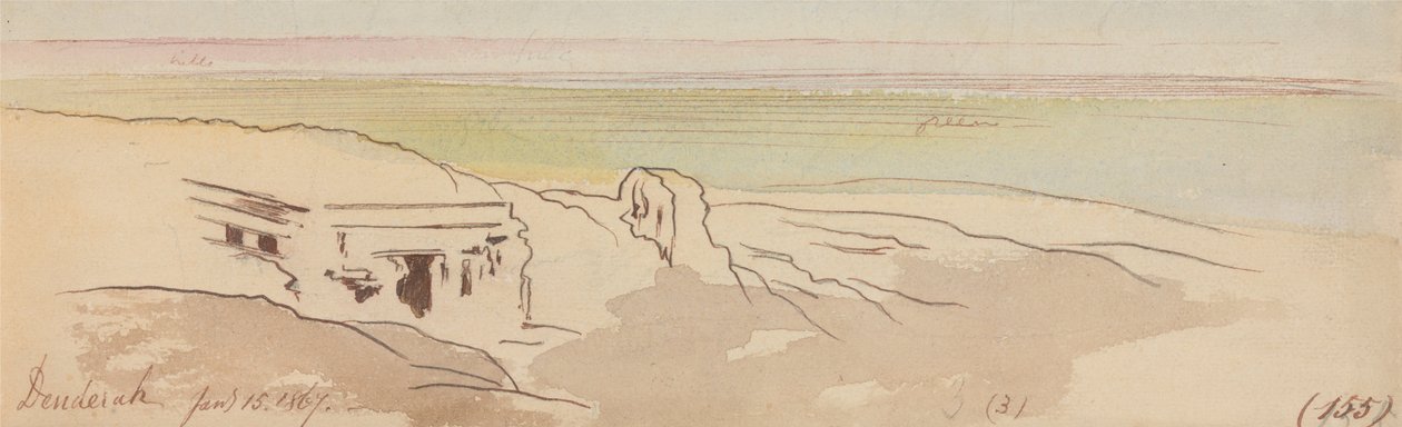 Dendera, 15. tammikuuta 1867 (155) tekijältä Edward Lear