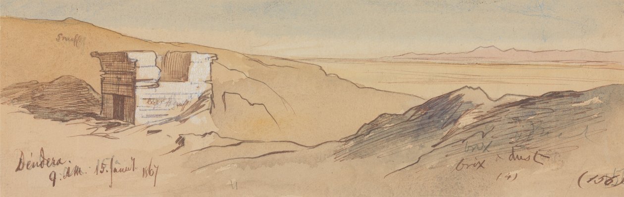 Dendera, klo 9.00, 15. tammikuuta 1867 (156) tekijältä Edward Lear