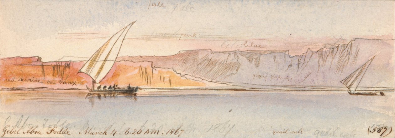 Gebel Abu Fodde tekijältä Edward Lear