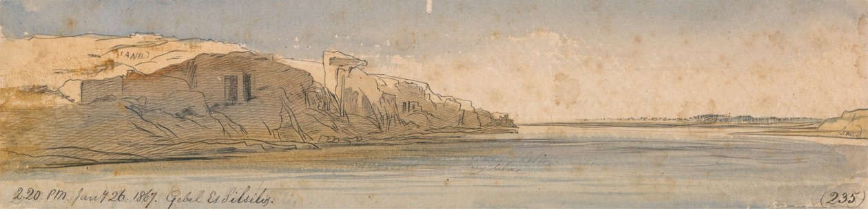 Gebel Es Silsilis tekijältä Edward Lear