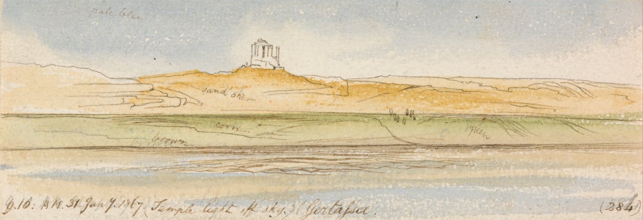 Gertassee, klo 9:10, 31. tammikuuta 1867 (284) tekijältä Edward Lear