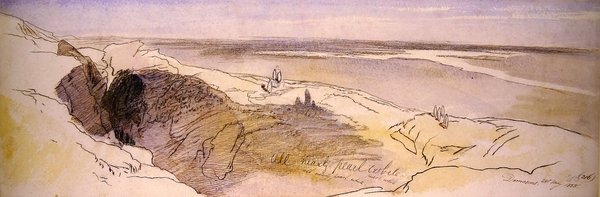 Aavikko Damaskoksen lähellä tekijältä Edward Lear