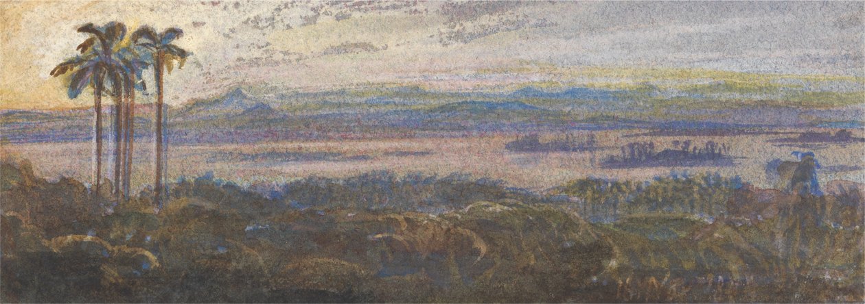 Intianjoen maisema tekijältä Edward Lear