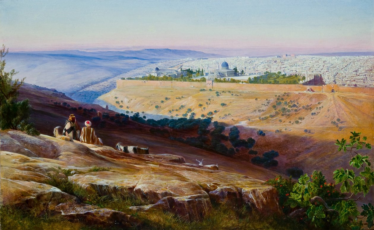 Jerusalem Öljymäeltä tekijältä Edward Lear