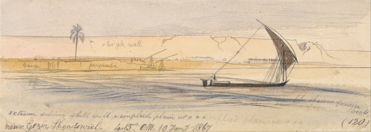 Lähellä Gezir Shendowiel tekijältä Edward Lear