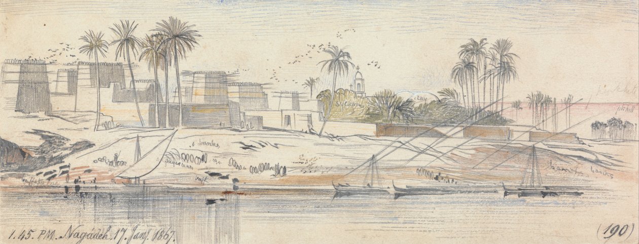 Negadeh, 13:45, 17. tammikuuta 1867 (190) tekijältä Edward Lear