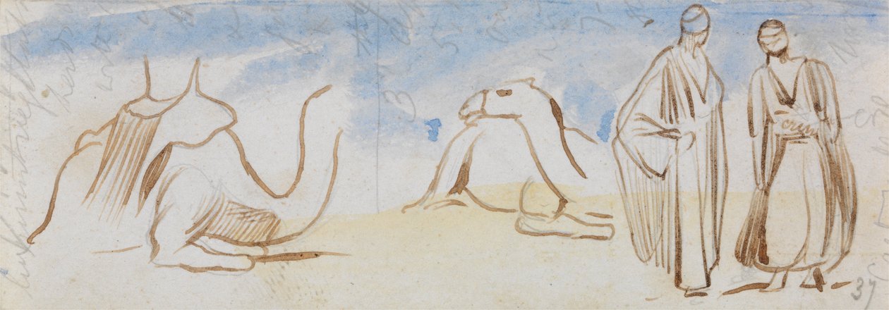 Kameleja ja egyptiläisiä miehiä koskevat tutkimukset tekijältä Edward Lear
