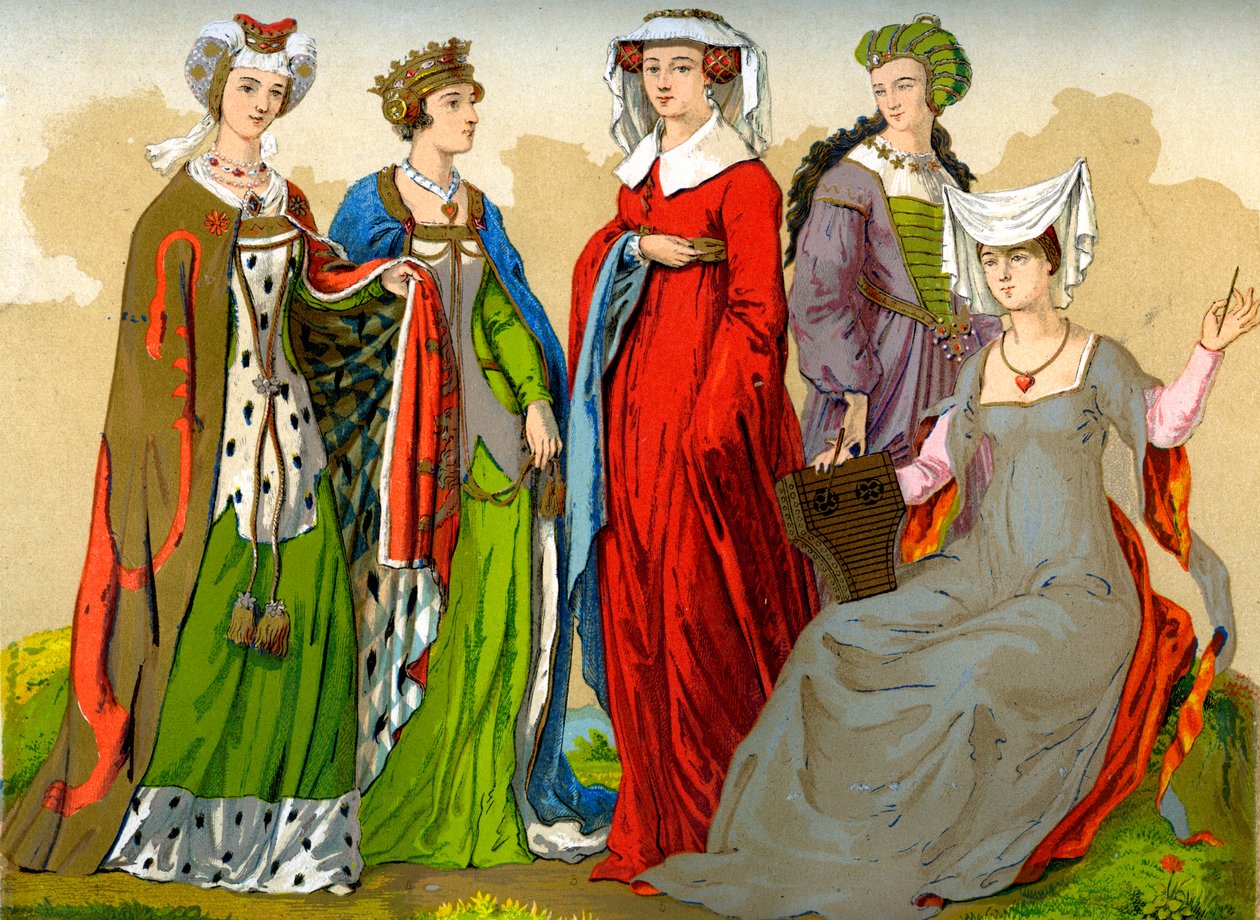 Englantilaiset aatelisnaiset, 1400-1600-luku 1849. tekijältä Edward May