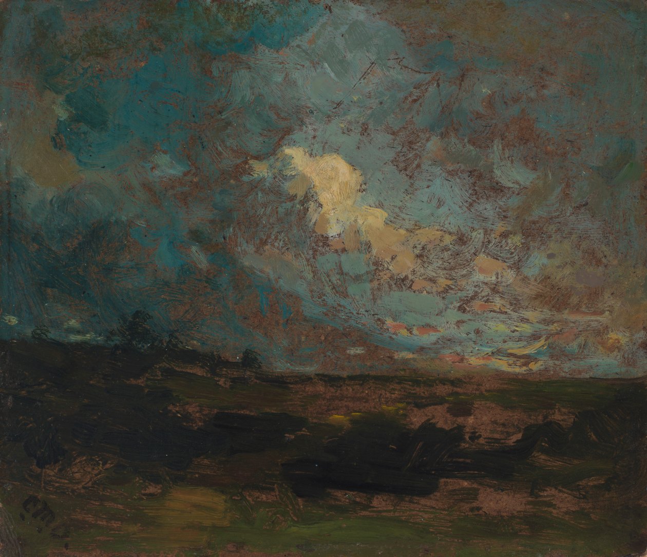 Suihkun jälkeen n. 1883-1887. tekijältä Edward Mitchell Bannister