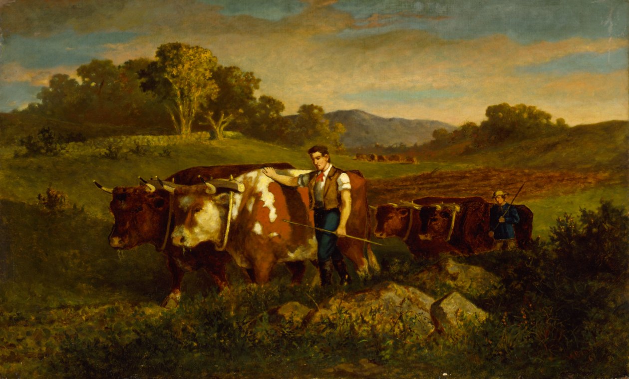 Paimenet lehmien kanssa, 1869. tekijältä Edward Mitchell Bannister