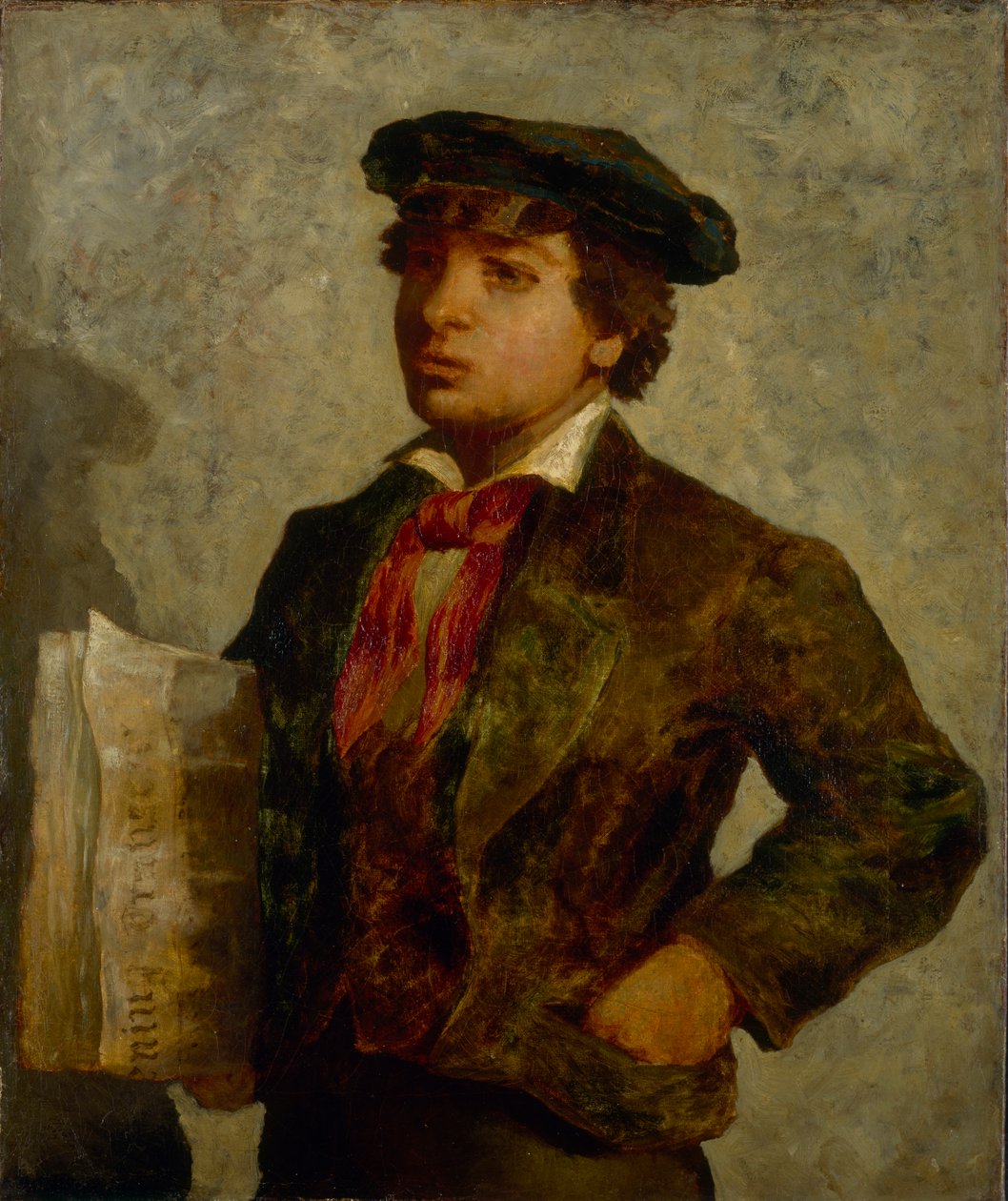 Sanomalehtipoika, 1869. tekijältä Edward Mitchell Bannister