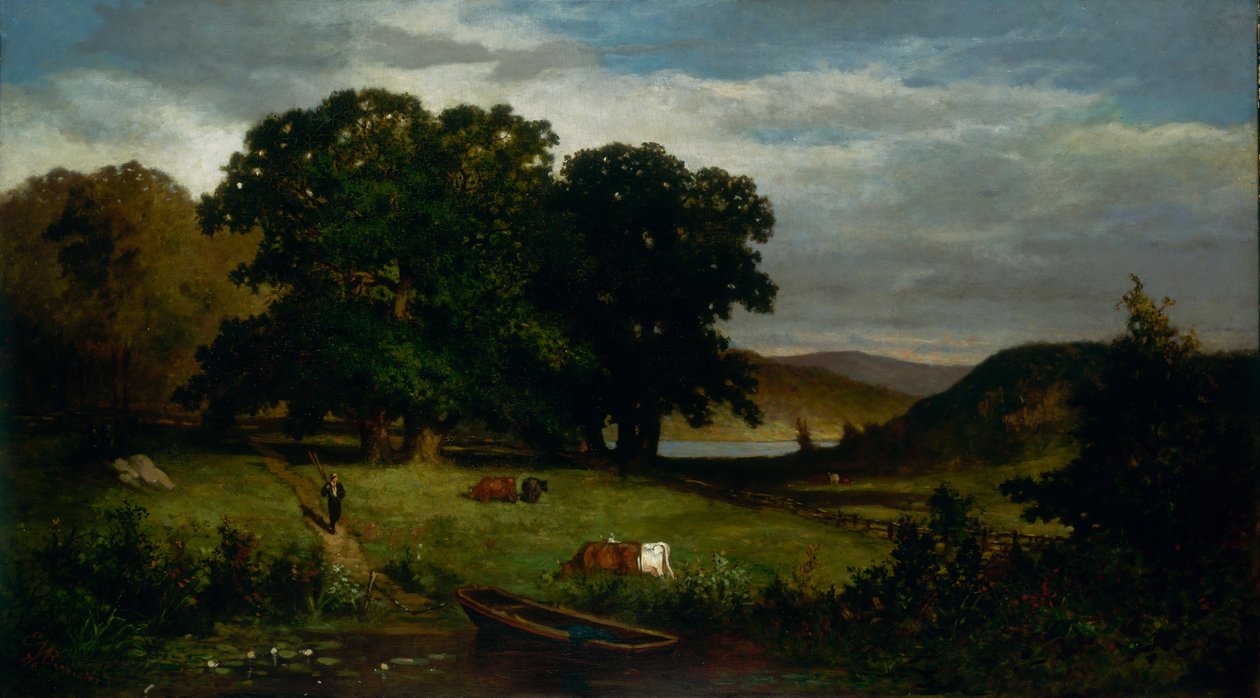 Oak Trees, 1876. tekijältä Edward Mitchell Bannister