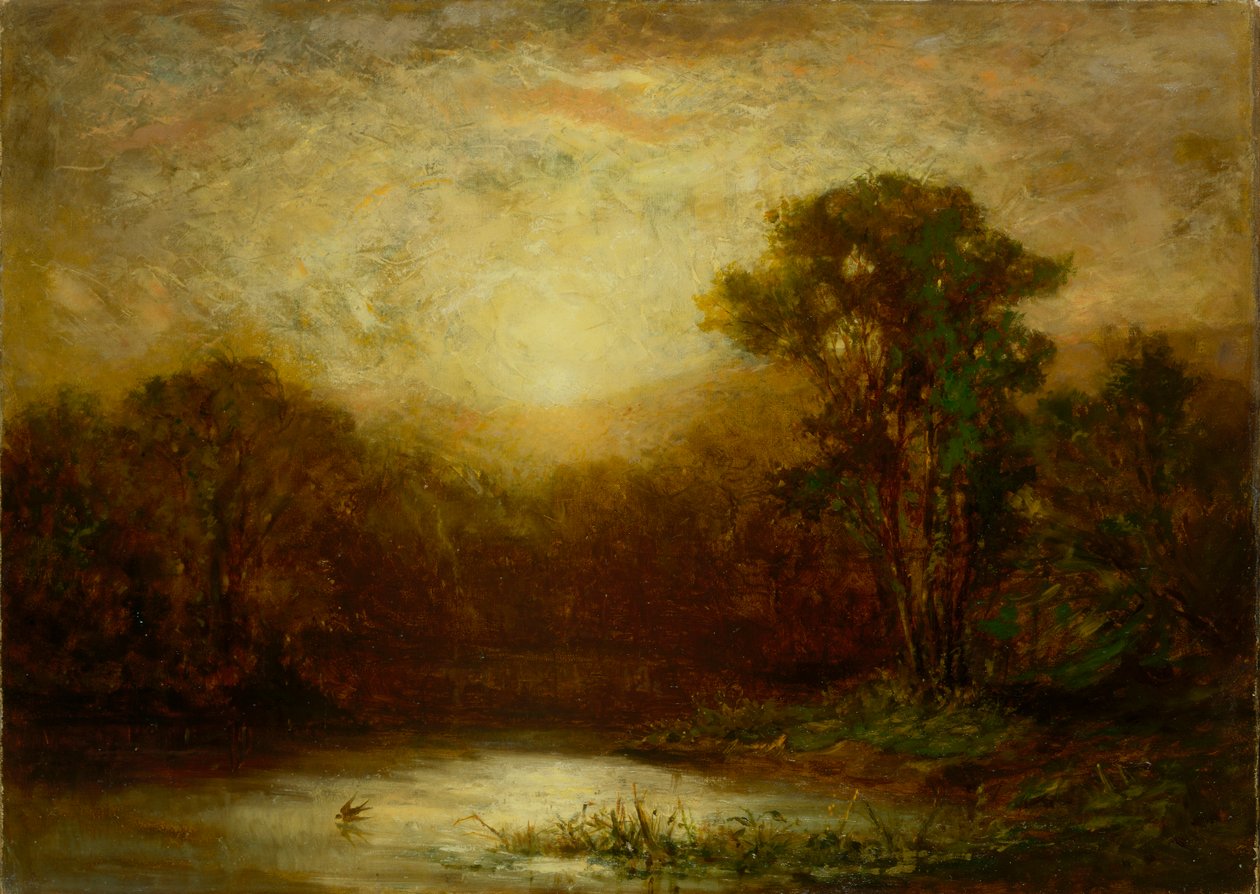 Posta de sol, ca. 1875-1880. finlandès tekijältä Edward Mitchell Bannister