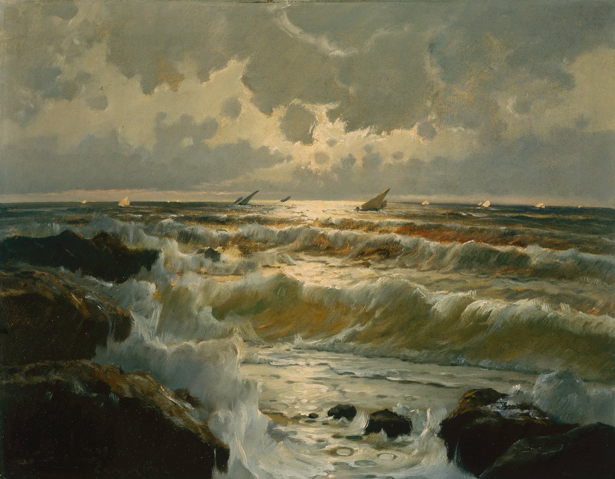 Kotiin sidottu (öljy kankaalle) tekijältä Edward Moran