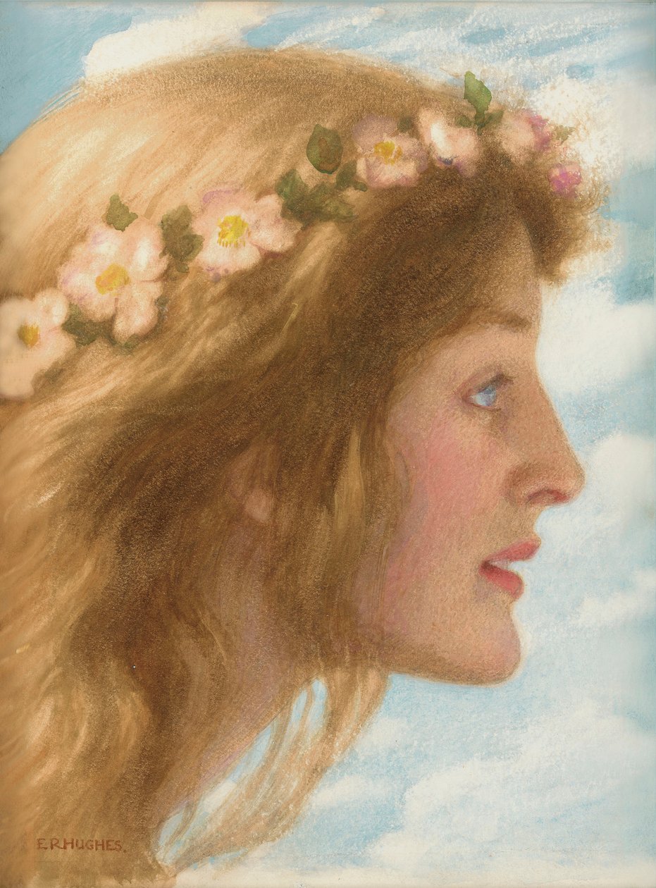 Päivä (kynä ja vesiväri) tekijältä Edward Robert Hughes