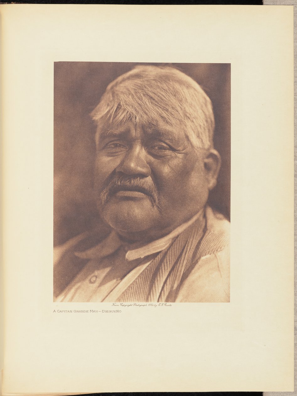 Captain Big Man - Diegueño tekijältä Edward S. Curtis