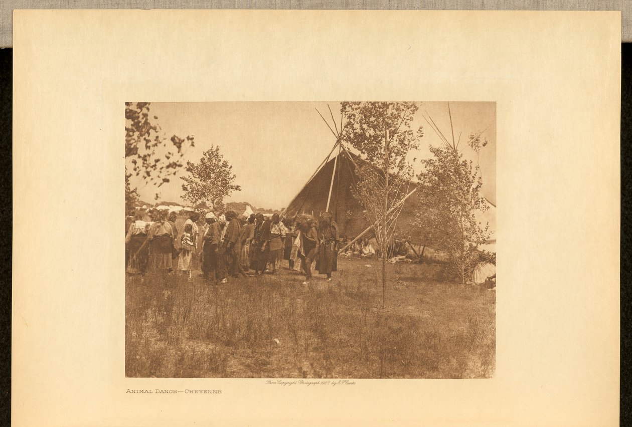 Eläintanssi - Cheyenne tekijältä Edward S. Curtis