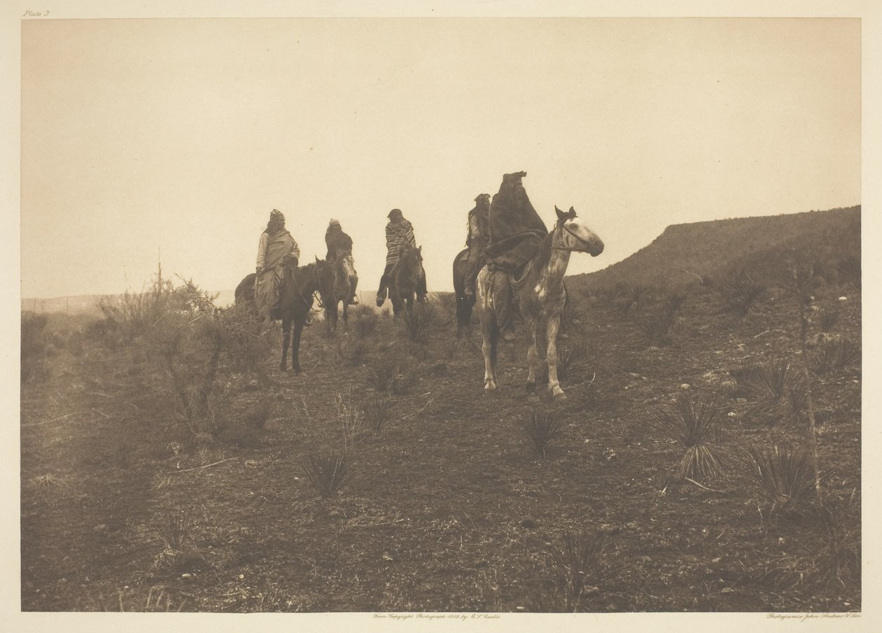 Desert Rovers - Apache tekijältä Edward S. Curtis
