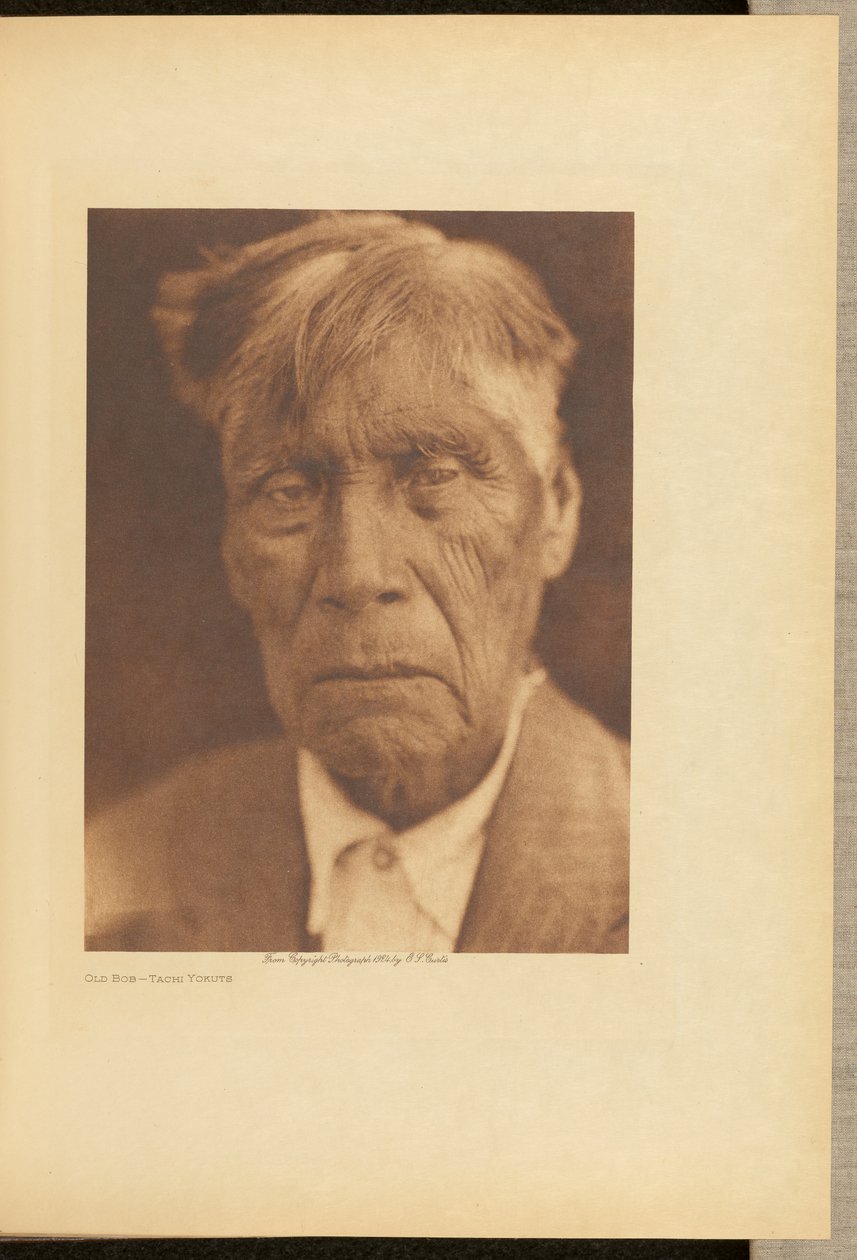 Vanha Bob - Tachi Yokuts tekijältä Edward S. Curtis