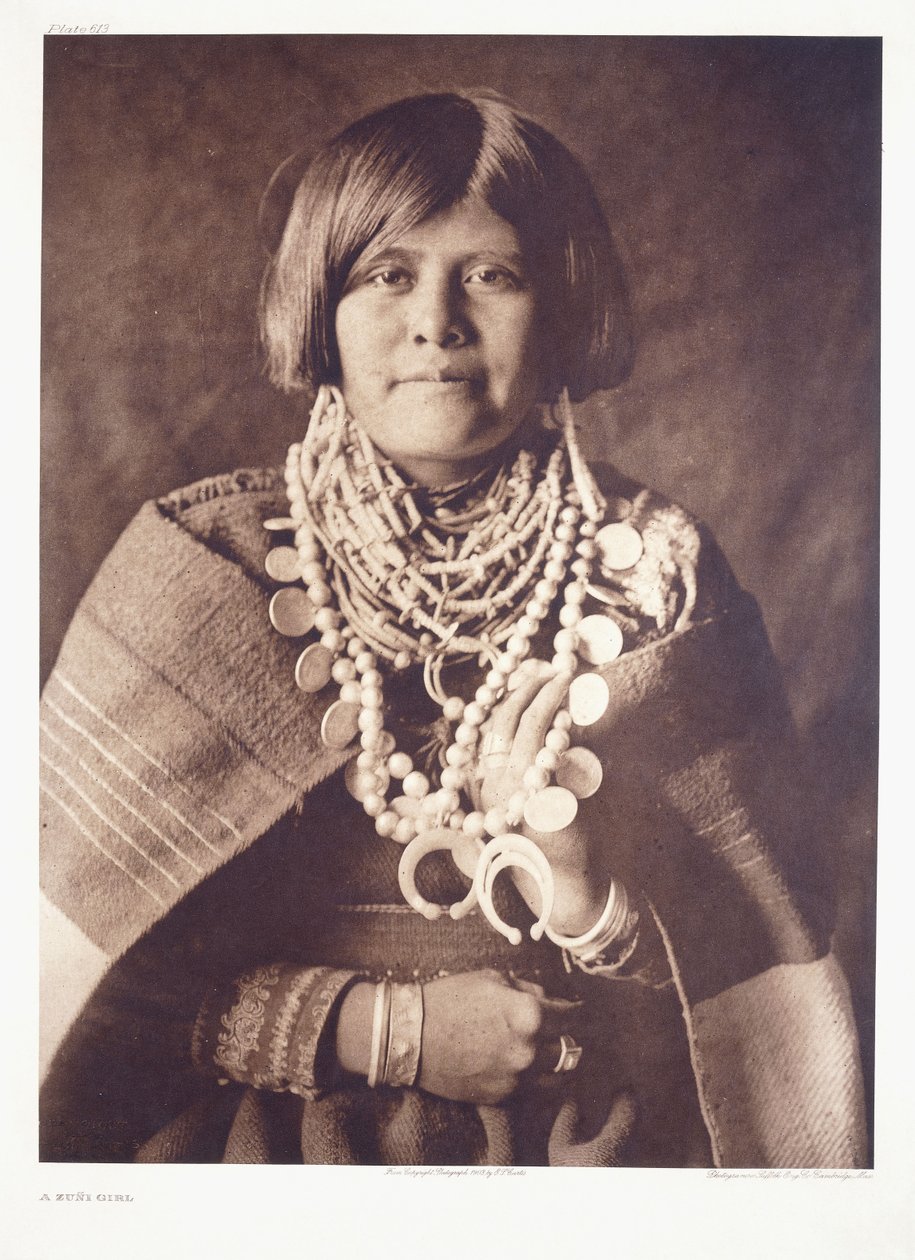 Zuni-tyttö tekijältä Edward Sheriff Curtis