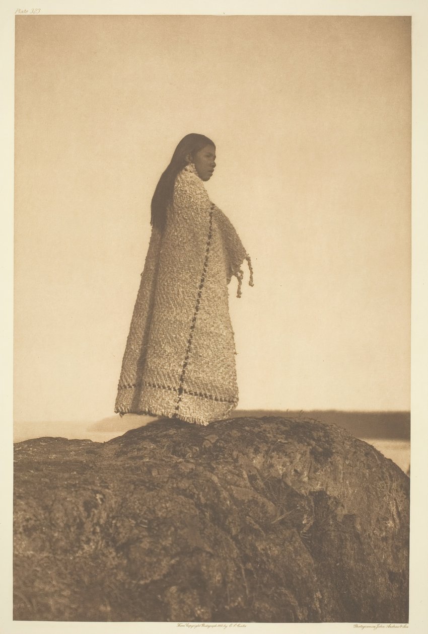 Cowichan-tyttö, 1912. tekijältä Edward Sheriff Curtis