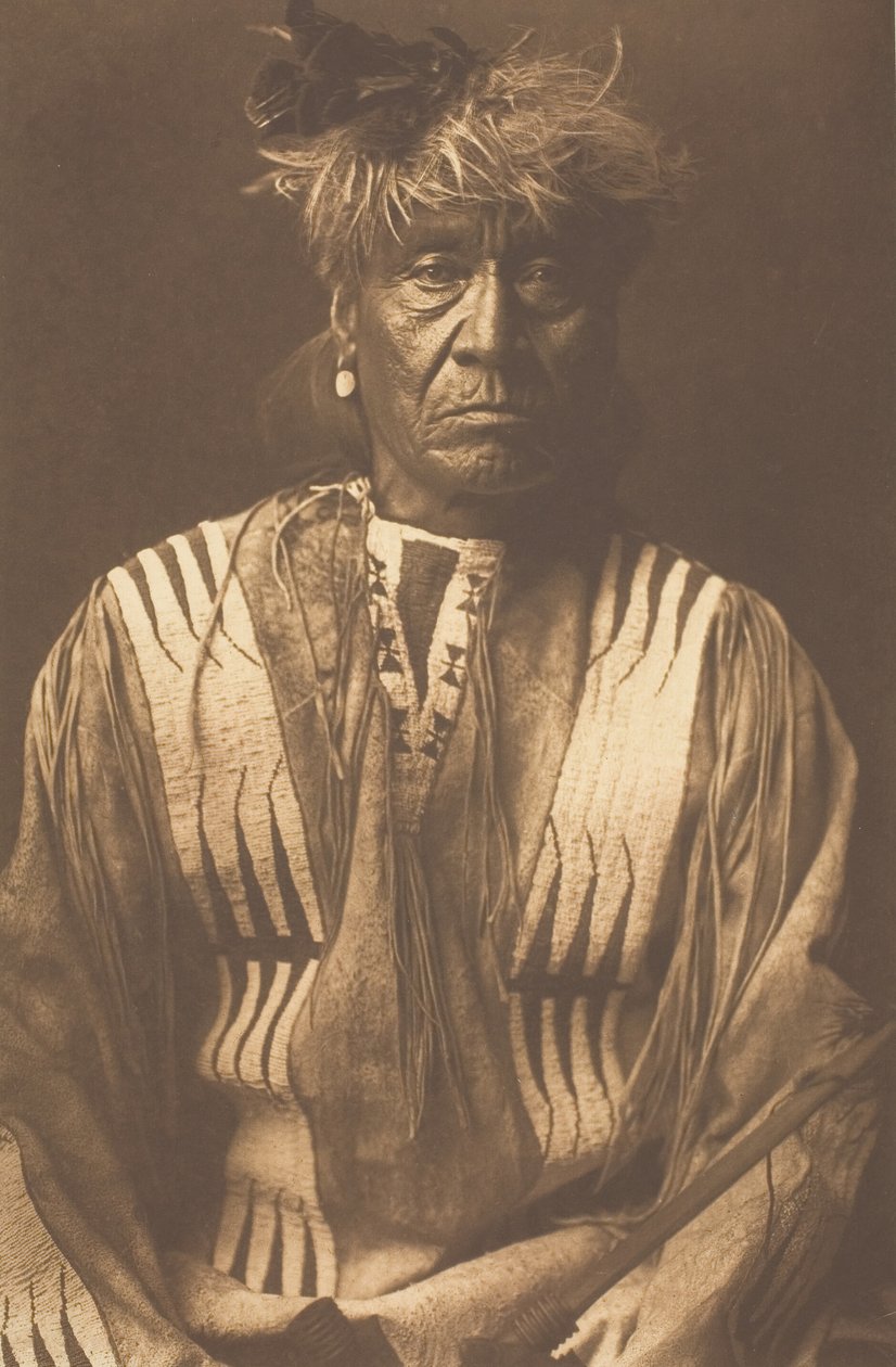 Punainen piiska - Atsina, 1908. tekijältä Edward Sheriff Curtis