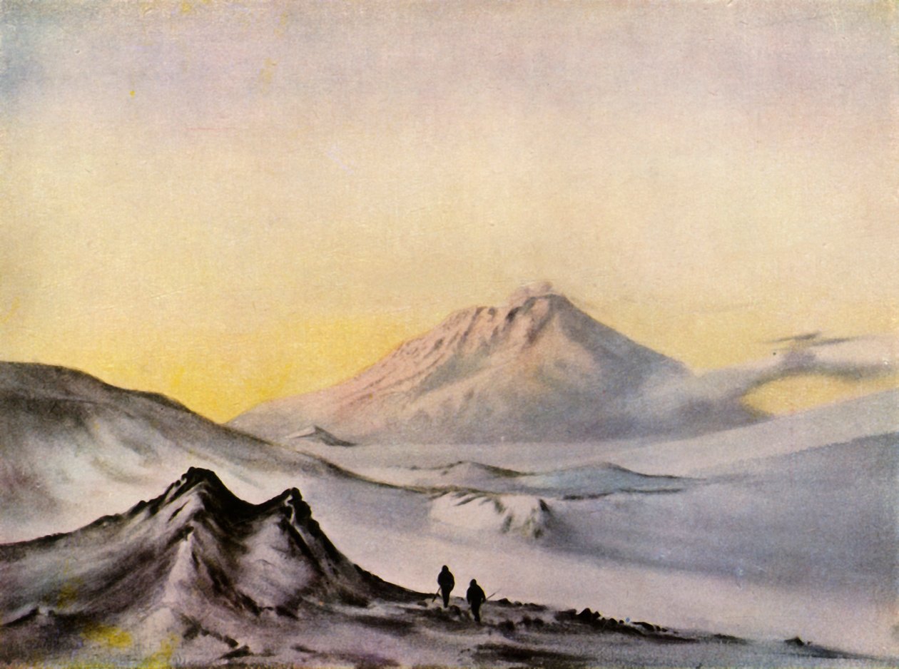 "Mount Erebus from Hut Point", 1911, 1943. tekijältä Edward Wilson