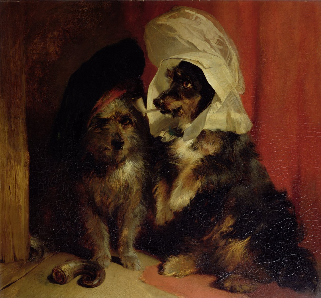 Comical Dogs, 1836 tekijältä Edwin Landseer