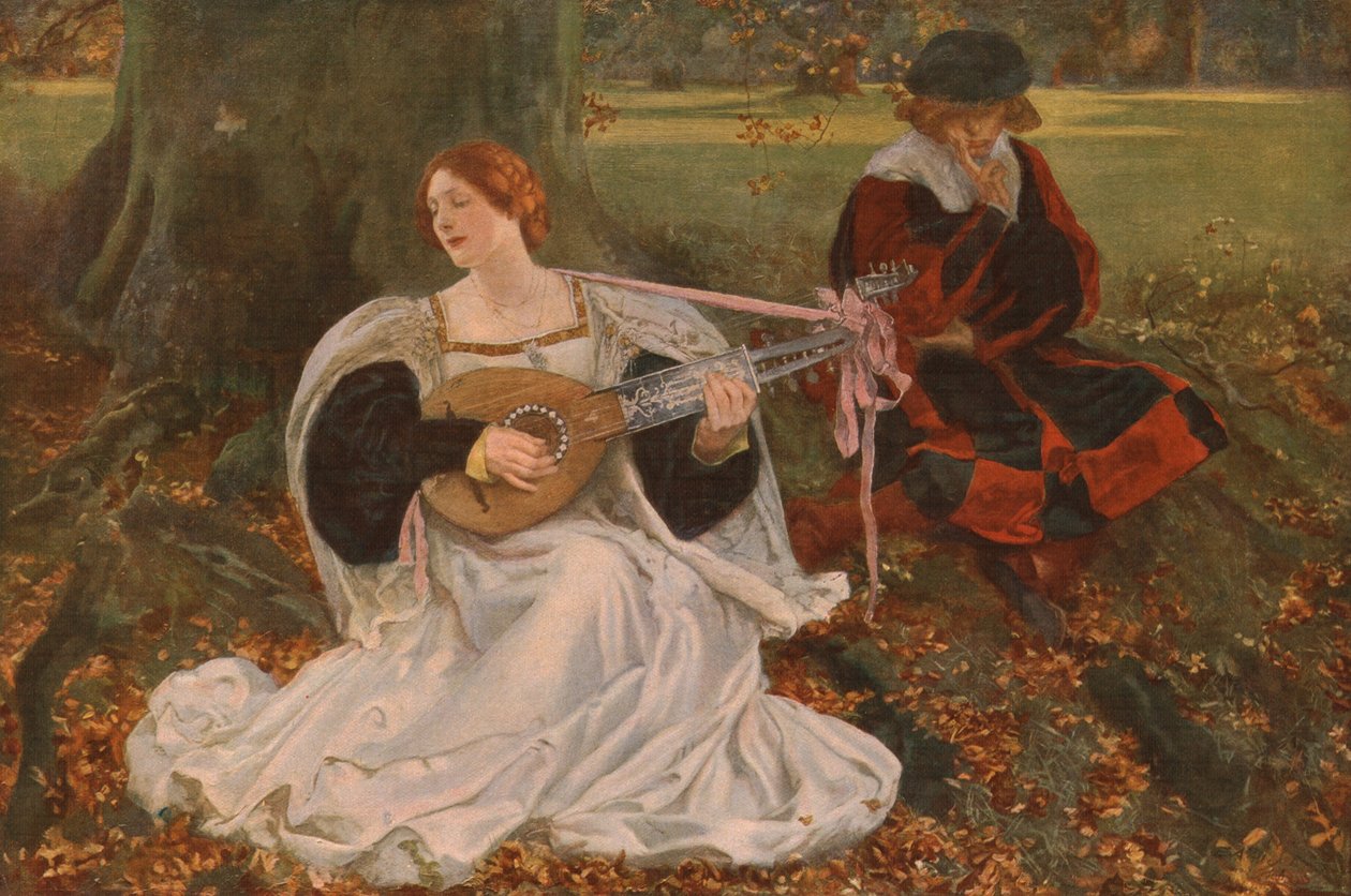 Fair is my Love, c1900, c1930. tekijältä Edwin Austin Abbey