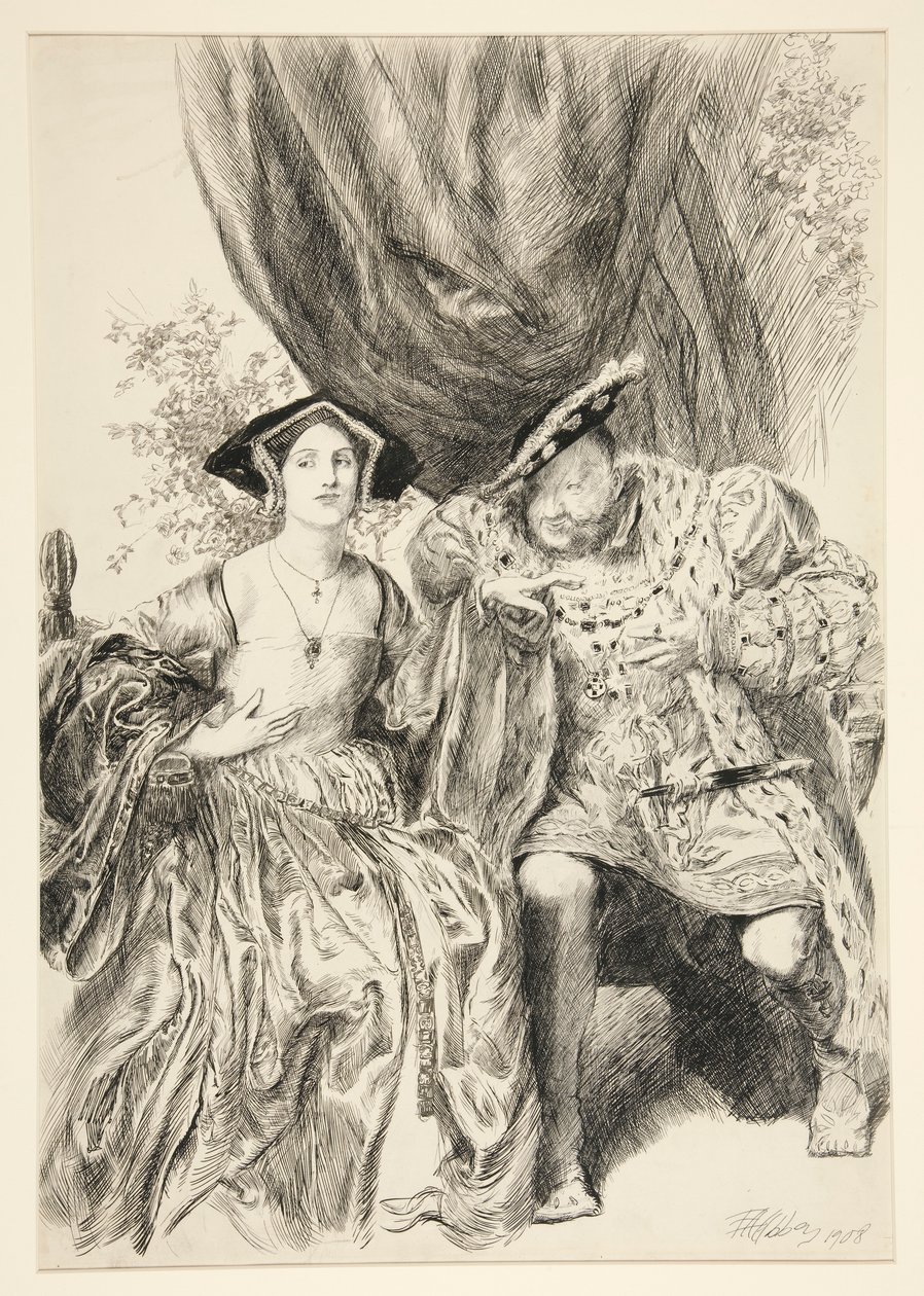 Henry ja Anne Boleyn. Kuningas Henrik: tekijältä Edwin Austin Abbey