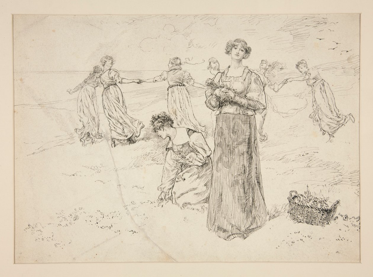 Luonnos varten tekijältä Edwin Austin Abbey