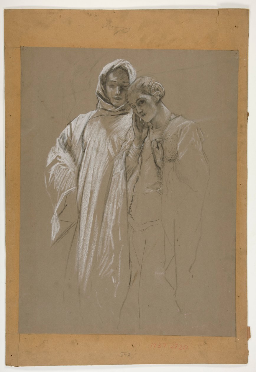 Opiskelu. Mies ja nainen tekijältä Edwin Austin Abbey