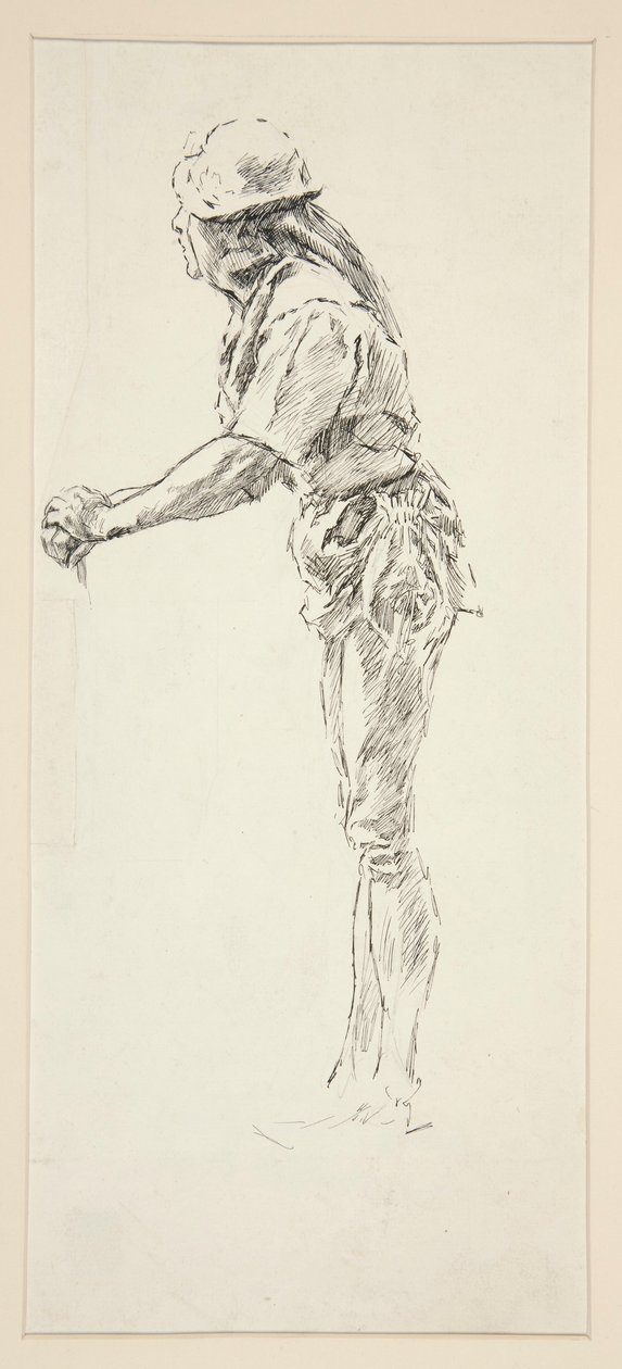 Study for Dull, rakkaudesta tekijältä Edwin Austin Abbey