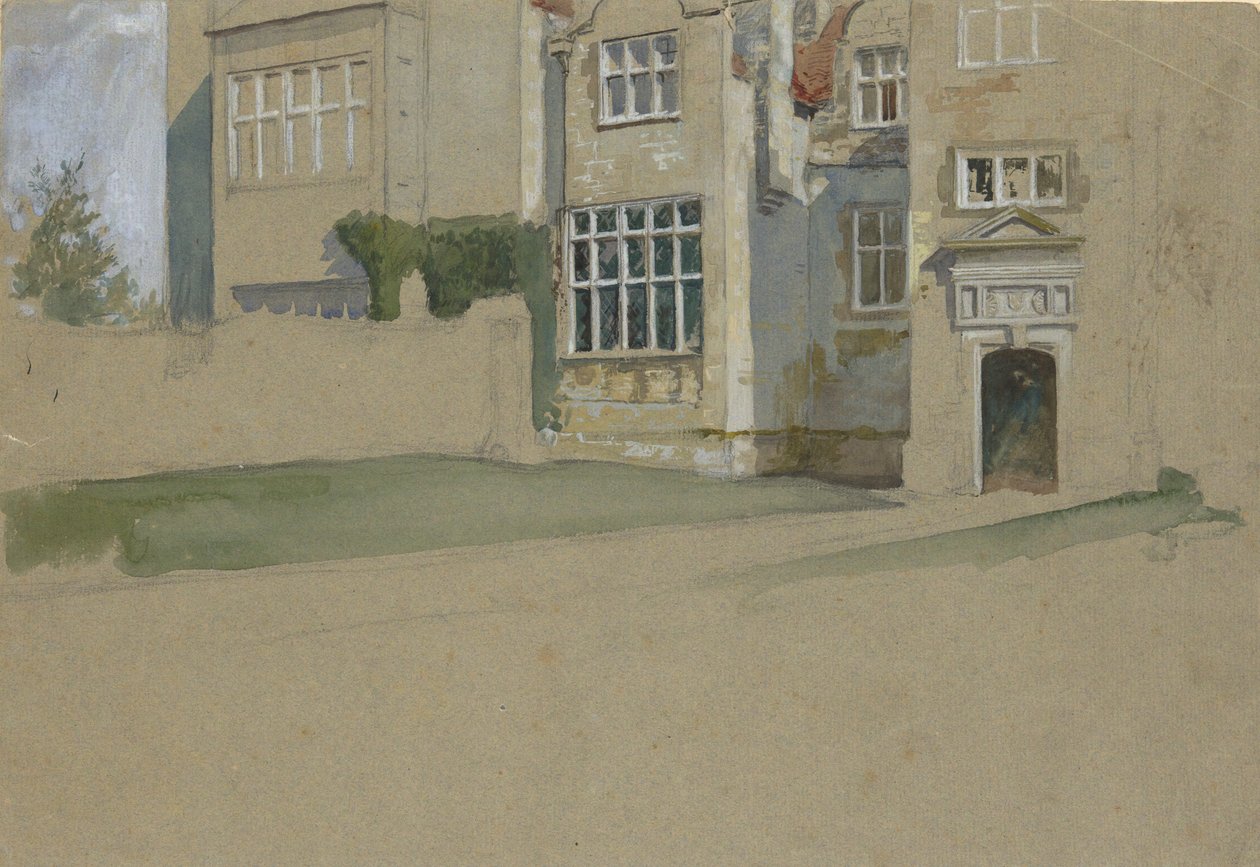Näkymä englantilaisesta talosta tekijältä Edwin Austin Abbey