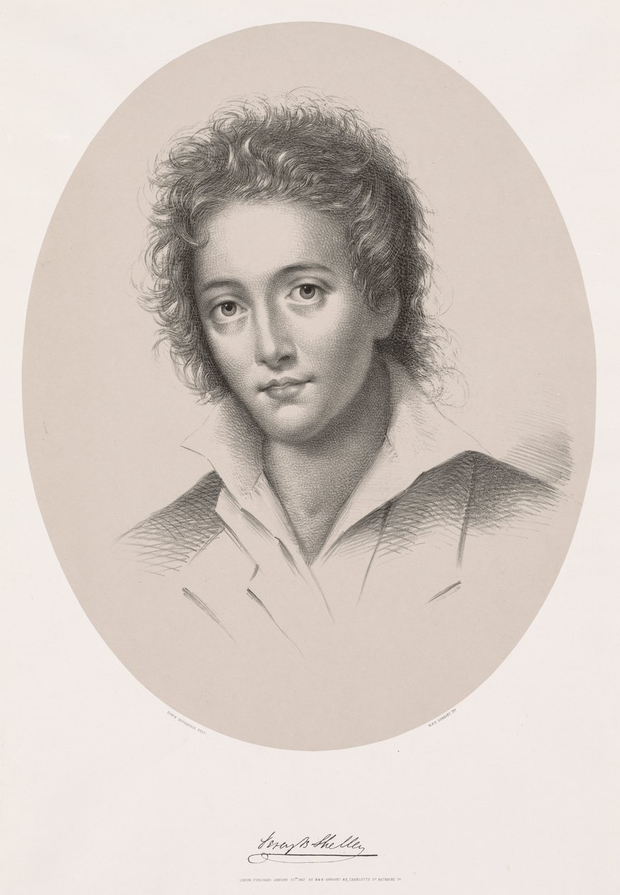 Percy Bysshe Shelley, 1867. tekijältä Edwin Beyerhaus