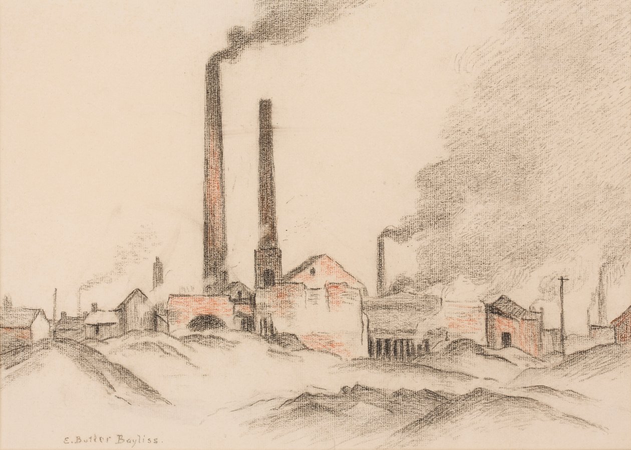 Brick Works (pastelli paperille) tekijältä Edwin Butler Bayliss