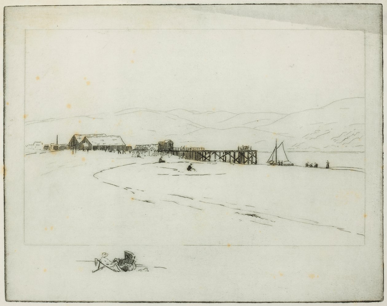 Laituri (etsaus) tekijältä Edwin Butler Bayliss