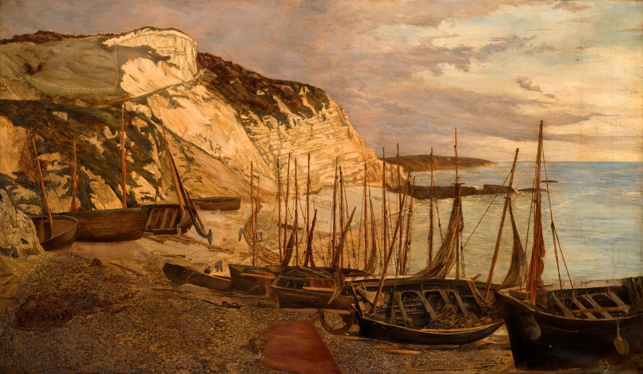 Beer Head, Etelä-Devon, noin 1879 tekijältä Edwin Edwards