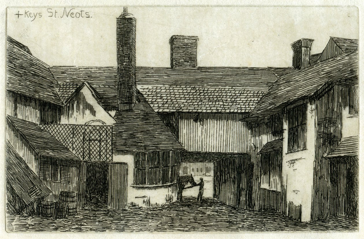 The Cross Keys, St Neots, Cambridgeshire, 1881 tekijältä Edwin Edwards
