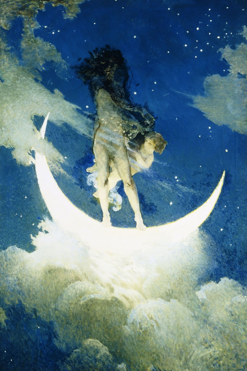Kuu ja tähdet tekijältä Edwin Howland Blashfield