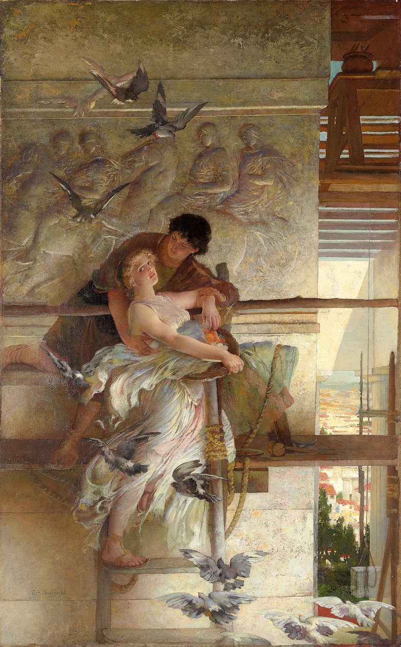 Temppelin räystäiden alla tekijältä Edwin Howland Blashfield