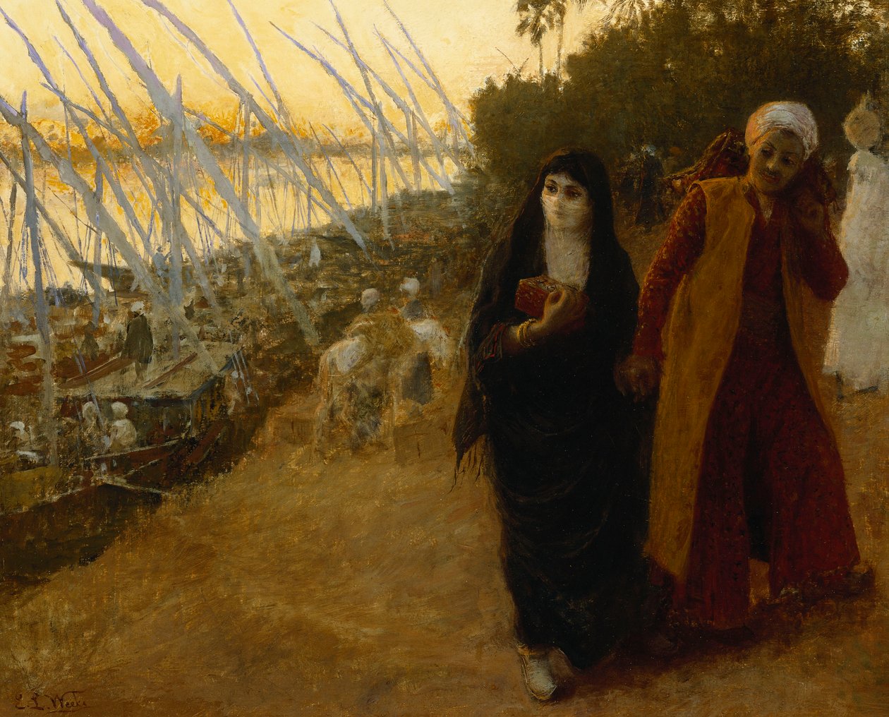 Niilin rannalla, tekijältä Edwin Lord Weeks